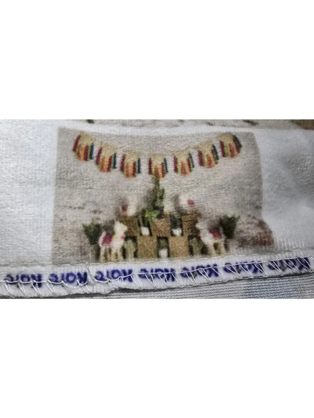 Kate Backdrop Fabric 5'x7' Boho Llamas Cactus Colorful Rainbow Wrinkle Resistant